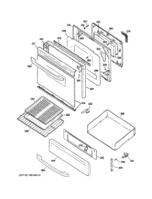 04 - Door & Drawer Parts parts for Ge Range JGBP28SEJ2SS from AppliancePartsPros.com