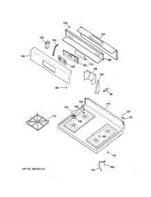 02 - Control Panel & Cooktop parts for Ge Range JGBP29SEJ3SS from AppliancePartsPros.com