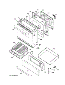 04 - Door & Drawer Parts parts for Ge Range JGBP29SEJ3SS from AppliancePartsPros.com