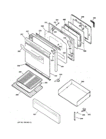 04 - Door & Drawer Parts parts for Ge Range JGBP28WEK2WW from AppliancePartsPros.com