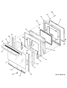 04 - Door parts for Ge Range JBP66BK1WH from AppliancePartsPros.com