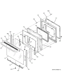 04 - Door parts for Ge Range JBP68HK1WW from AppliancePartsPros.com