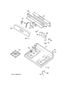 02 - Control Panel & Cooktop parts for Ge Range JGBS22WEK1WW from AppliancePartsPros.com