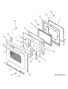 04 - Door parts for Ge Range ECBP85WJ2WW from AppliancePartsPros.com