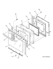 04 - Door parts for Ge Range JBP67DH3CT from AppliancePartsPros.com