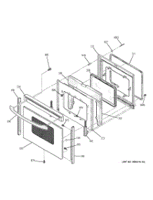 04 - Door parts for Ge Range JBP99SH3SS from AppliancePartsPros.com