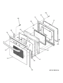 04 - Door parts for Ge Range JBP78SH3SS from AppliancePartsPros.com