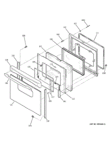 04 - Door parts for Ge Range JCBP64SJ2SS from AppliancePartsPros.com