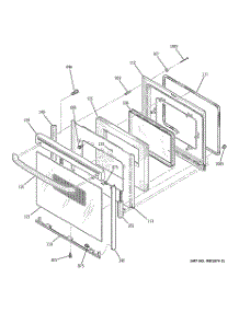 04 - Door parts for Ge Range JBP24BH3CT from AppliancePartsPros.com
