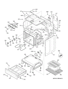 03 - Body Parts parts for Ge Range JBP24WH3WW from AppliancePartsPros.com