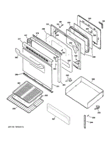 03 - Door & Drawer Parts parts for Ge Range JBP15CJ1CC from AppliancePartsPros.com