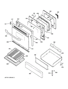 03 - Door & Drawer Parts parts for Ge Range 157850 from AppliancePartsPros.com