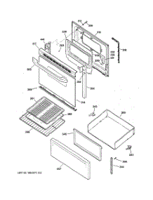 03 - Door & Drawer Parts parts for Ge Range JCBS35WJ1WW from AppliancePartsPros.com