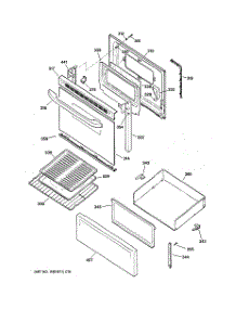 03 - Door & Drawer Parts parts for Ge Range MCBS585WJ1WW from AppliancePartsPros.com