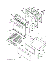 03 - Door & Drawer Parts parts for Ge Range MCB757WJ1WW from AppliancePartsPros.com
