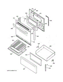 03 - Door & Drawer Parts parts for Ge Range JCBS28WJ1WW from AppliancePartsPros.com
