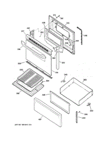 03 - Door & Drawer Parts parts for Ge Range JCBS64WJ1WW from AppliancePartsPros.com