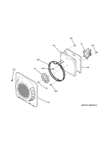06 - Convection Fan parts for Ge Range JBP99SH2SS from AppliancePartsPros.com