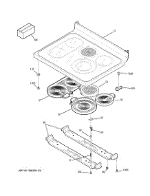 02 - Cooktop parts for Ge Range ECBP85WJ1WW from AppliancePartsPros.com