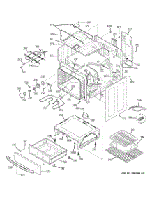 03 - Body Parts parts for Ge Range JCBP35SJ1SS from AppliancePartsPros.com