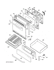 04 - Door & Drawer Parts parts for Ge Range JGBP29SEJ1SS from AppliancePartsPros.com