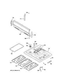 02 - Control Panel & Cooktop parts for Ge Range JGBS09PEH3WW from AppliancePartsPros.com