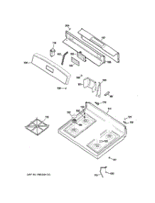 02 - Control Panel & Cooktop parts for Ge Range JGBS21HEH4WW from AppliancePartsPros.com