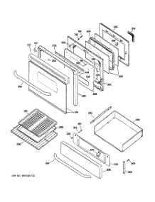 04 - Door & Drawer Parts parts for Ge Range JGBP80SEH3SS from AppliancePartsPros.com