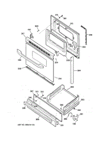 04 - Door & Drawer Parts parts for Ge Range JGBS22BEH4CT from AppliancePartsPros.com