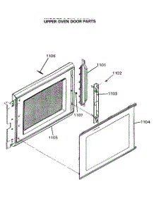 05 - Upper Oven Door Parts parts for Ge Range JGHP66GEN7 from AppliancePartsPros.com