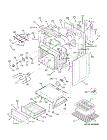 03 - Body Parts parts for Ge Range JBP71SJ1SS from AppliancePartsPros.com