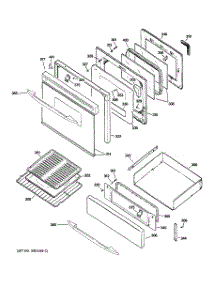 04 - Door & Drawer Parts parts for Ge Range JGBP99SEH2SS from AppliancePartsPros.com