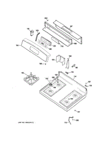 02 - Control Panel & Cooktop parts for Ge Range JGBP28GEH2SS from AppliancePartsPros.com