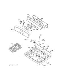 02 - Control Panel & Cooktop parts for Ge Range JGBP36SEJ1SS from AppliancePartsPros.com