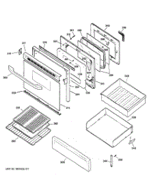 04 - Door & Drawer Parts parts for Ge Range EGR3000EH3WW from AppliancePartsPros.com