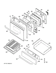 04 - Door & Drawer Parts parts for Ge Range JGBP80SEH2SS from AppliancePartsPros.com