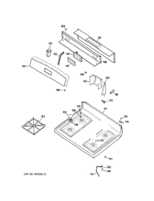 02 - Control Panel & Cooktop parts for Ge Range JGBS22BEH3WH from AppliancePartsPros.com