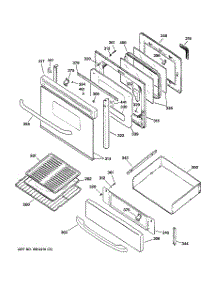04 - Door & Drawer Parts parts for Ge Range JGBP83SEH1SS from AppliancePartsPros.com