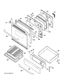 04 - Door & Drawer Parts parts for Ge Range JGBP28SEH2SS from AppliancePartsPros.com