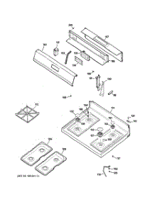 02 - Control Panel & Cooktop parts for Ge Range JGBS24BEH2WH from AppliancePartsPros.com