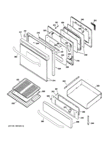 04 - Door & Drawer Parts parts for Ge Range JGBP85SEH2SS from AppliancePartsPros.com