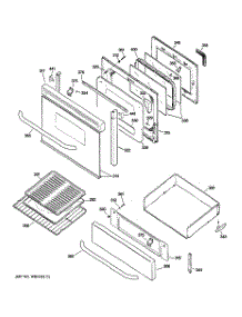 04 - Door & Drawer Parts parts for Ge Range JGBP35SEJ1SS from AppliancePartsPros.com
