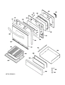 04 - Door & Drawer Parts parts for Ge Range JGBP85WEH2WW from AppliancePartsPros.com