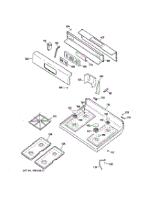 02 - Control Panel & Cooktop parts for Ge Range JGBP31WEH3WW from AppliancePartsPros.com