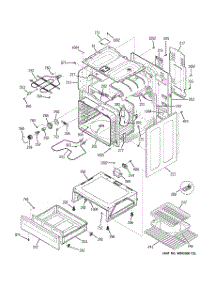 03 - Body Parts parts for Ge Range JBP25DJ1CT from AppliancePartsPros.com