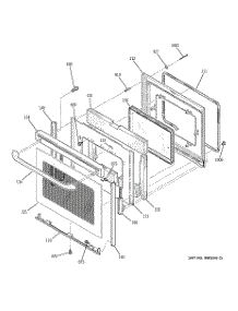 04 - Door parts for Ge Range JBP25DJ1CT from AppliancePartsPros.com