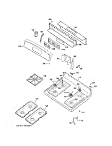 02 - Control Panel & Cooktop parts for Ge Range JGBP30BEH3WH from AppliancePartsPros.com