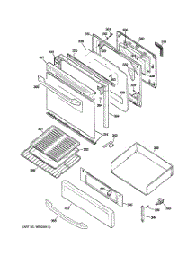 04 - Door & Drawer Parts parts for Ge Range JGBP28SEJ1SS from AppliancePartsPros.com