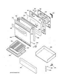 04 - Door & Drawer Parts parts for Ge Range JGBP28WEJ1WW from AppliancePartsPros.com