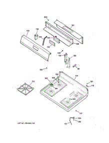 02 - Control Panel & Cooktop parts for Ge Range JGBS21HEH2WW from AppliancePartsPros.com